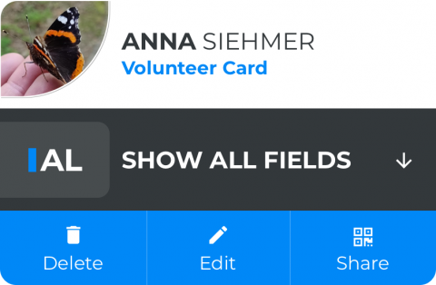 Annas Volunteer Card